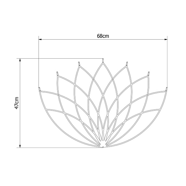 Wieszak Lotos / L Gold - POLYHEDRA